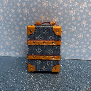 Stylish Denim & Tab Bag Charm, New